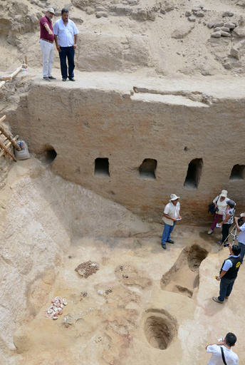インカ帝国時代の墓を発見、貴族のものか ペルー北部
