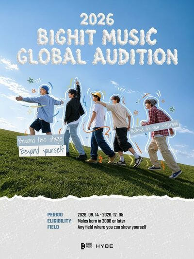 BIGHIT MUSIC、2008年以降生まれの男性対象にグローバルオーディション…世界15地域で実施