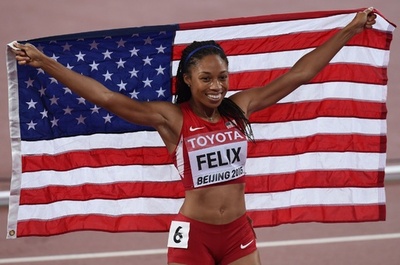 フェリックスが女子400mで金、第15回世界陸上