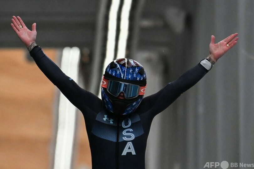 新種目のボブスレー女子1人乗り、ハンフリーズが金 北京五輪