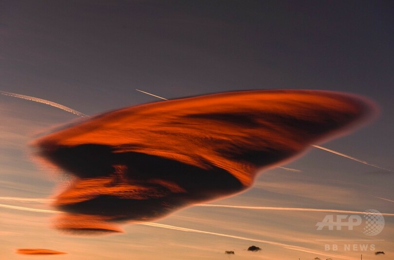 自然現象が空に描いた不思議な光景 マケドニア 写真1枚 国際ニュース Afpbb News