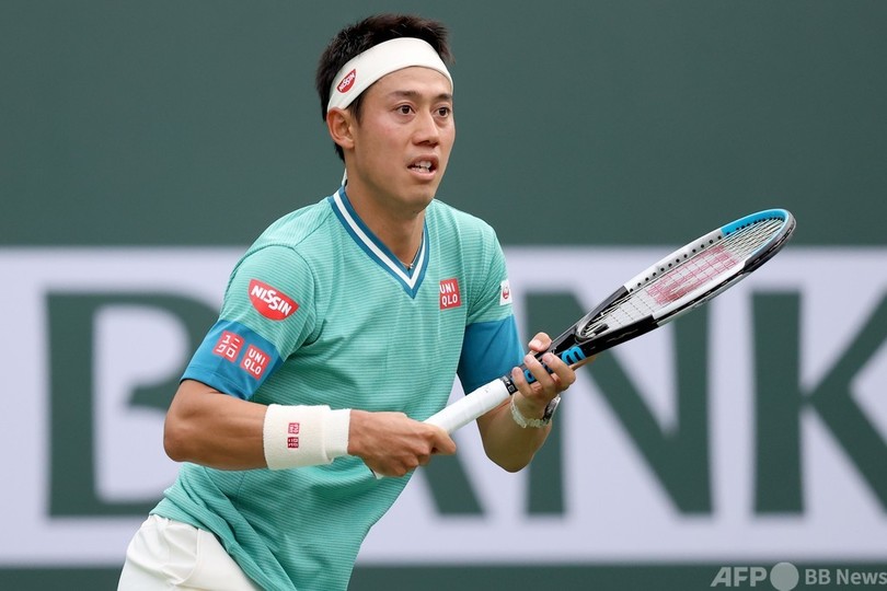 錦織が逆転で初戦突破 BNPパリバOP