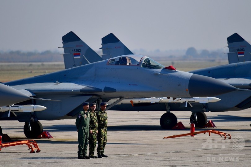 ロシア ミグ29戦闘機6機をセルビアに引き渡し 写真15枚 国際ニュース Afpbb News