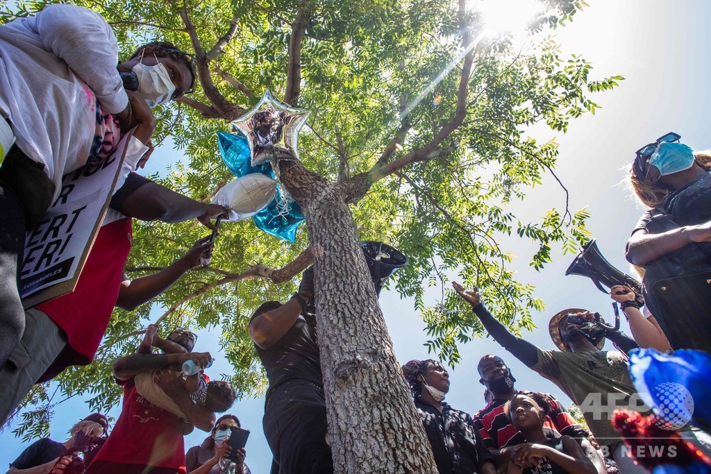 木からつり下がった黒人男性の遺体、徹底捜査へ 米 写真16枚 国際ニュース：afpbb News