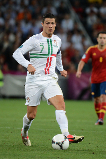 ナイキサッカーポルトガル代表ユーロカップEuro 2012年ロナウド選手赤緑白 EURO 2012 ポルトガル代表 ロナウド ユニフォーム（A