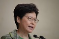 香港で記者会見に臨む林鄭月娥（キャリー・ラム）行政長官（2019年9月23日撮影）。(c)Nicolas ASFOURI / AFP