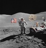 月面を歩くユージン・サーナン氏。米航空宇宙局（NASA）提供（1972年12月13日撮影）。(c)AFP/NASA