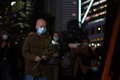 香港で執り行われた李文亮医師の追悼式典（2020年2月7日撮影）。(c)Anthony WALLACE / AFP