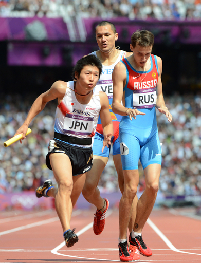 日本、男子4×400メートルリレーで予選落ち