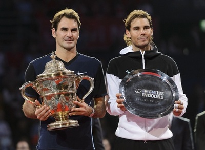 フェデラーが7度目のスイス・インドア優勝、3年半ぶりにナダル下す