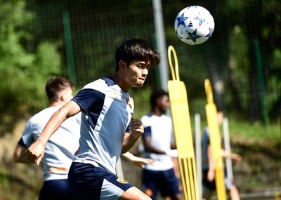 久保建英、CL初戦へ調整 ソシエダはインテルと対戦