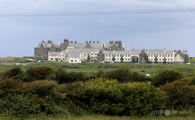 トランプ氏のゴルフコースにパレスチナ旗、アイルランド警察が捜査開始