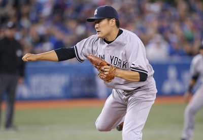 ヤンキース田中、メジャー初登板を勝利で飾る