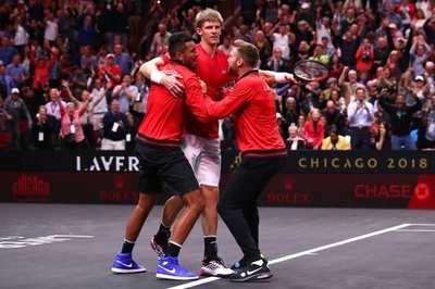 アンダーソンがジョコビッチ撃破、ワールドチームが反撃 レーバー杯