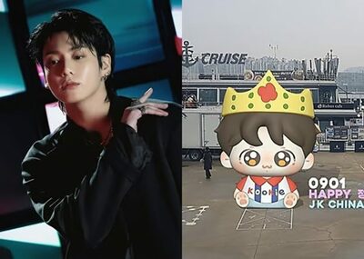 BTSジョングク、中国ファンが誕生日祝う6m巨大人形設置