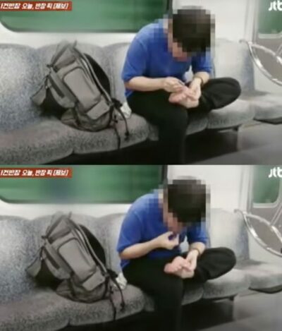 韓国地下鉄の「不快な光景」…つめを切って食べる男性、乗客が困惑、暑いから？
