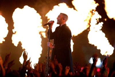 炎のハーフタイムショー スーパーボウルにマルーン5、T・スコットら