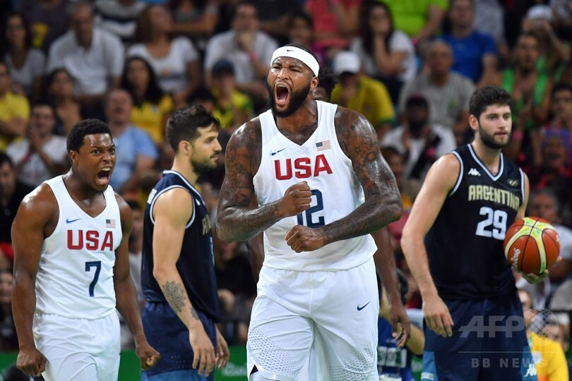 米国がアルゼンチンに大勝、スペインとの準決勝へ バスケ男子