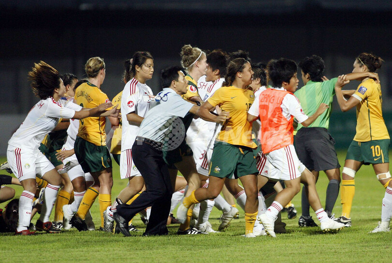 Afc U19女子選手権で乱闘騒ぎのオーストラリアと中国を処分 写真3枚 国際ニュース Afpbb News