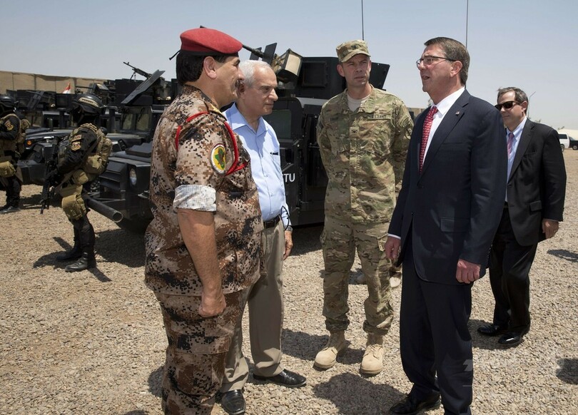 有志連合の訓練受けたイラク兵、初めてISとの戦闘に参加