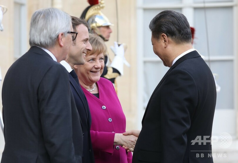 中国・EU首脳が4者会談、懸念払拭目指す習氏 メルケル氏は「互恵性」求める