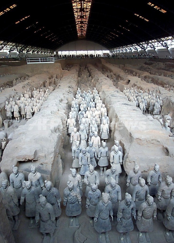 秦始皇帝陵で新発見、地中に高さ30メートルの古代建造物 写真1枚 国際