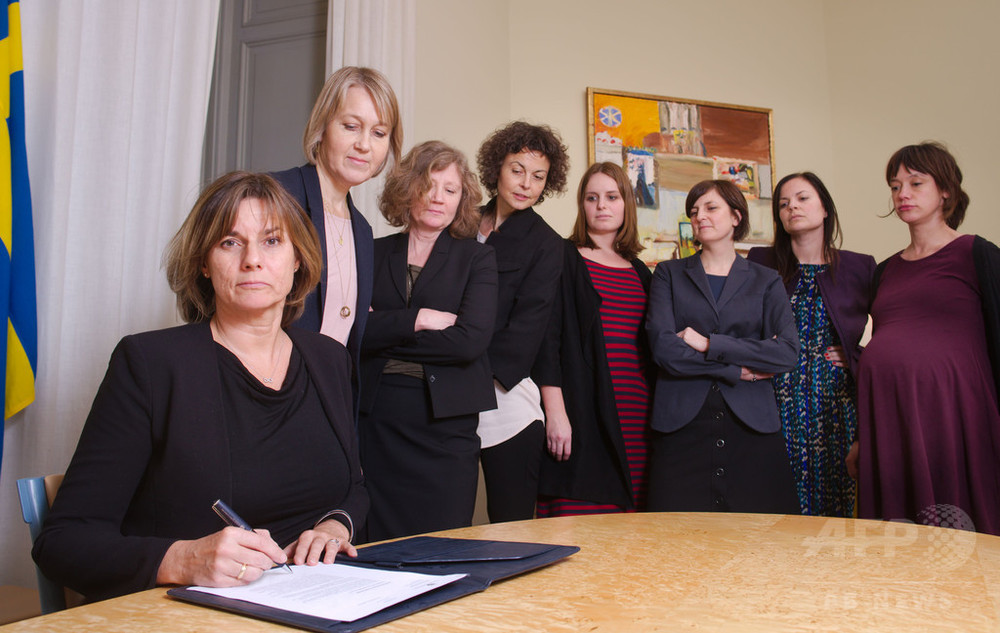 スウェーデン副首相が 全員女性写真 トランプ大統領に挑戦 写真2枚 国際ニュース Afpbb News