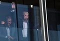 米国選抜と世界選抜による男子ゴルフの対抗戦、第12回プレジデンツ・カップ最終日。観戦に訪れたドナルド・トランプ米大統領（2017年10月1日撮影）。(c)AFP/Nicholas Kamm