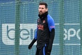 クラブの練習場でトレーニングに臨むフランス・リーグ1、パリ・サンジェルマンのリオネル・メッシ（2023年1月5日撮影）。(c)Bertrand GUAY / AFP