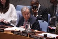 国連（UN）のアントニオ・グテレス事務総長（2024年10月2日撮影）。(c)Bryan R. SMITH / AFP