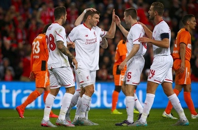 リバプール、新加入のミルナーの得点でブリスベーン・ロア下す