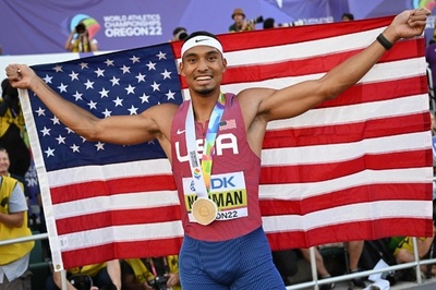 ノーマンが男子400ｍ金、東京五輪5位の雪辱果たす 世界陸上