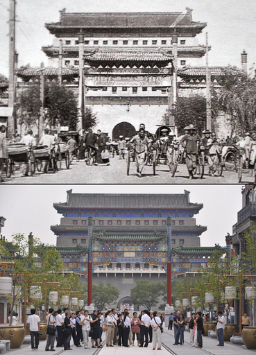 北京の新たな観光名所、前門大街の復元がほぼ終了