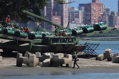 台湾、年次軍事演習「漢光」開始 中国侵攻念頭に