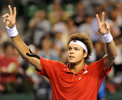 ツォンガ フランス勢対決を制し決勝へ、楽天オープン