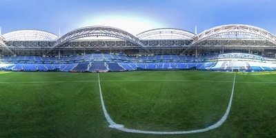 【360°パノラマ写真】ロシアW杯の会場、サンクトペテルブルク・アリーナ