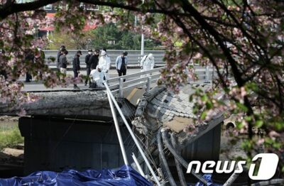 韓国・歩道部分崩落の橋、設計企業は業務2年後に廃業