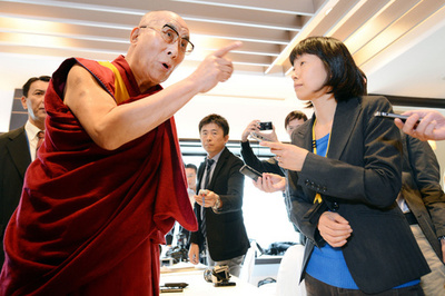 来日中のダライ・ラマ「中国と日本はお互いが必要」