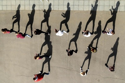 棒人間のダンス？ ロシア