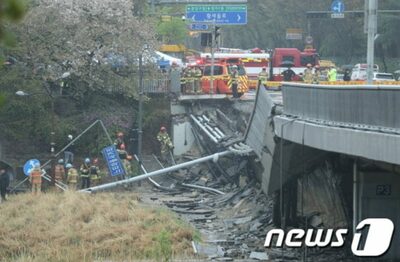 橋崩壊死傷事故…ソウルも類似の橋梁を緊急点検