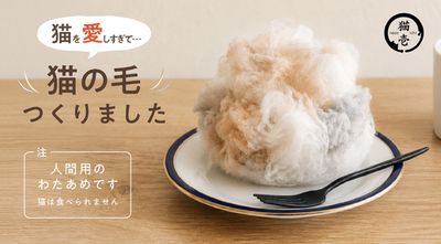 “猫の毛みたいな”わたあめ「おいしすぎる猫の毛」発売<br />6月4日「猫ハグの日」に向け<br />猫愛が深すぎて作っちゃいました