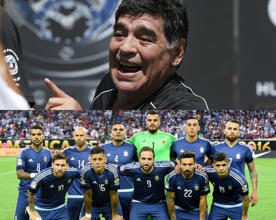 マラドーナ氏、アルゼンチン代表に「コパ優勝逃せば帰国しなくて結構」