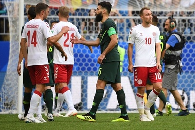 豪はデンマークと分ける、ジェディナク同点PK弾も勝ち越せず