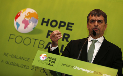 シャンパーニュ氏、FIFA次期会長選出馬を正式表明