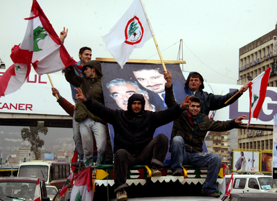 レバノン首相暗殺事件から3年、大規模な追悼集会