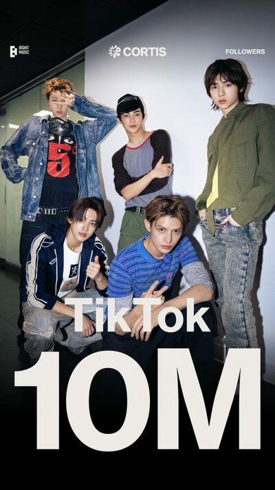 CORTIS、TikTokフォロワー1000万人突破