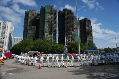香港火災、死者146人に