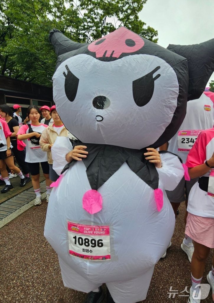 9月21日、ソウル汝矣島一帯で開催された「サンリオ×オリーブヤング キューティラン2025 ソウル」(c)news1