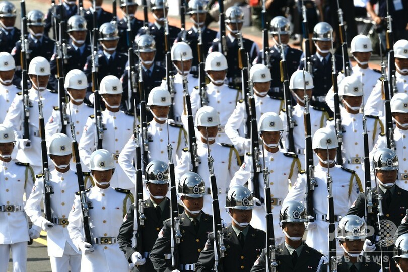 台湾で「建国108年」の祝賀式典 蔡総統は「一国二制度」を拒絶