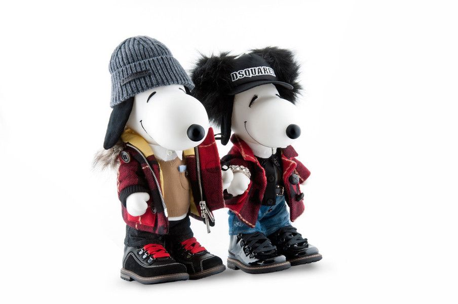 「ディースクエアード」がスヌーピー＆ベルとコラボ